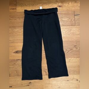 Vintage black low rise wide-leg sweats